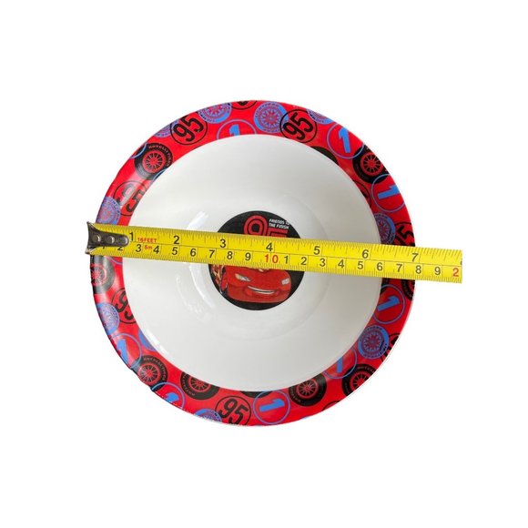 Vintage Disney Pixar Cars Ceramic Dinnerware Set Plate Bowl Lightning - Picture 7 of 7